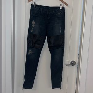 GUESS skinny moto jeans with great details!